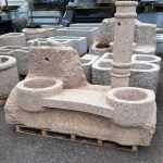 Gartenbrunnen mit Vögel granit